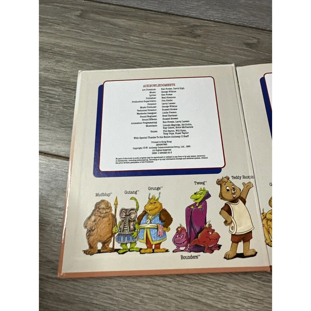 Vintage 1985 Teddy Ruxpin‎ The Airship Hardcover Book Worlds of Wonder WOW 80s